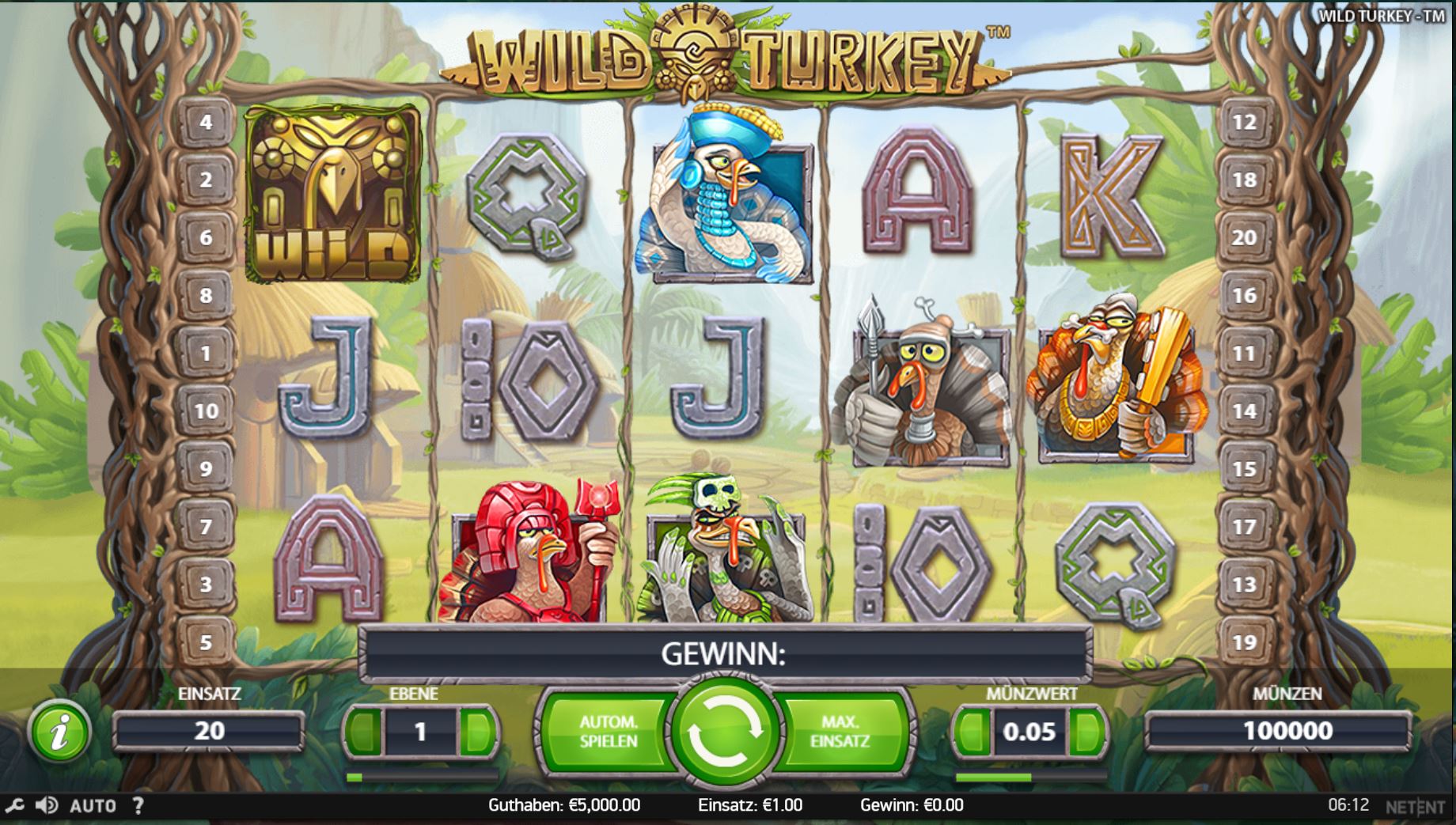 wild turkey kostenlos spielen