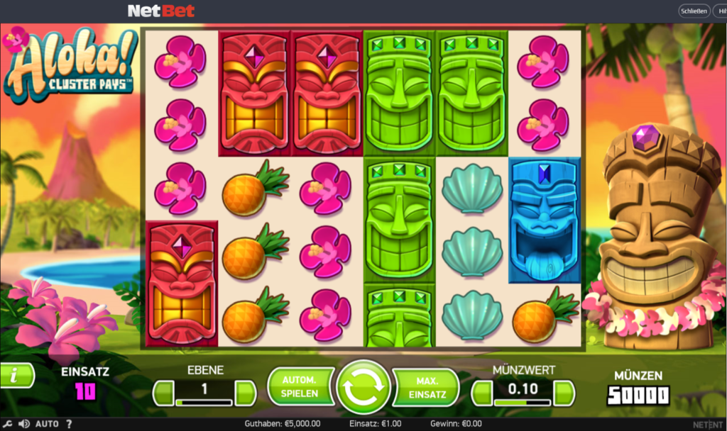 Aloha! Cluster Plays - der hawaiianische Spielautomat 2