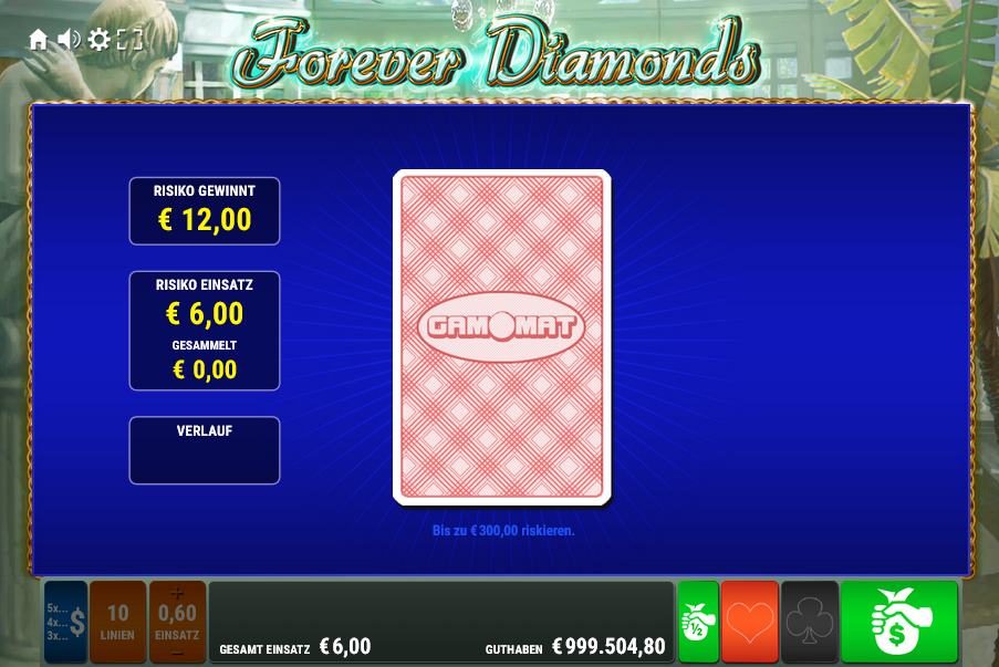 Forever Diamonds Kartenrisiko