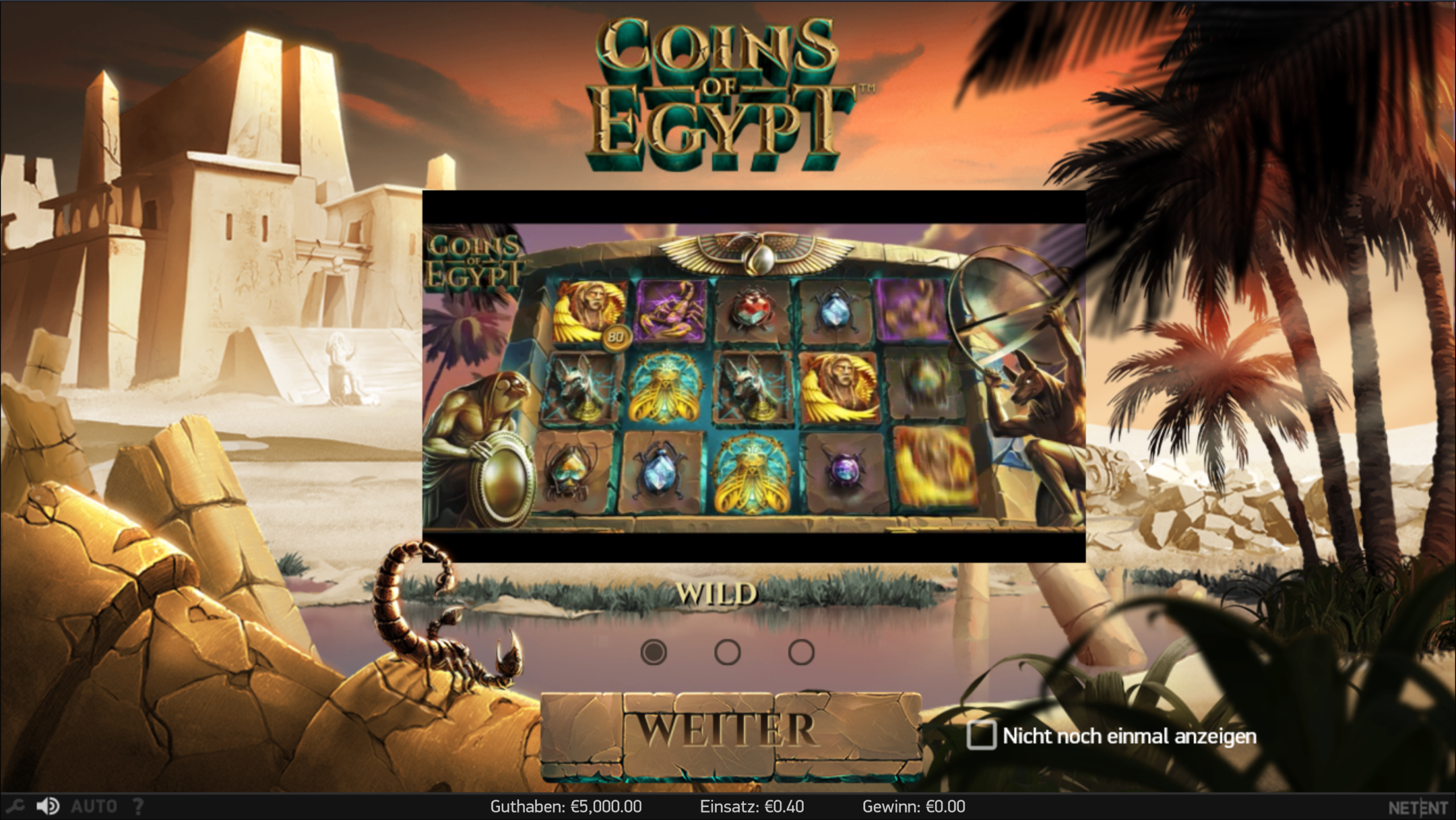 Coins of Egypt – Gewinne die verschlossenen Schatztruhen