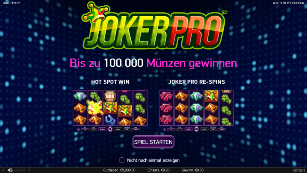 Joker Pro Kurzes Spiel-Review