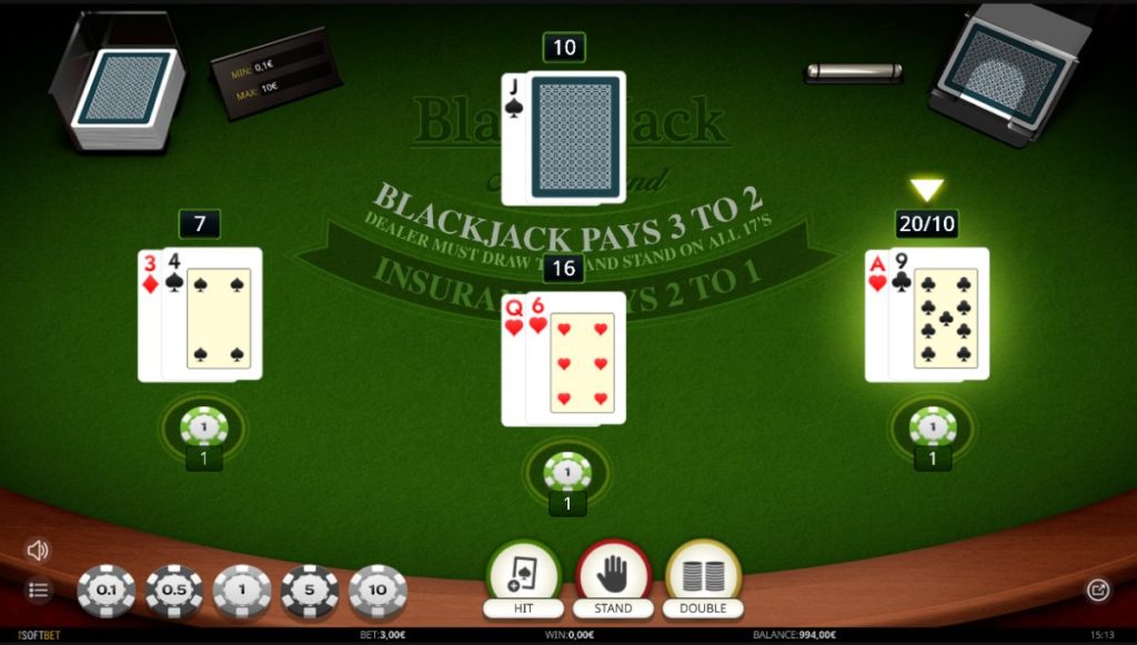Blackjack Multihand kostenlos spielen 1