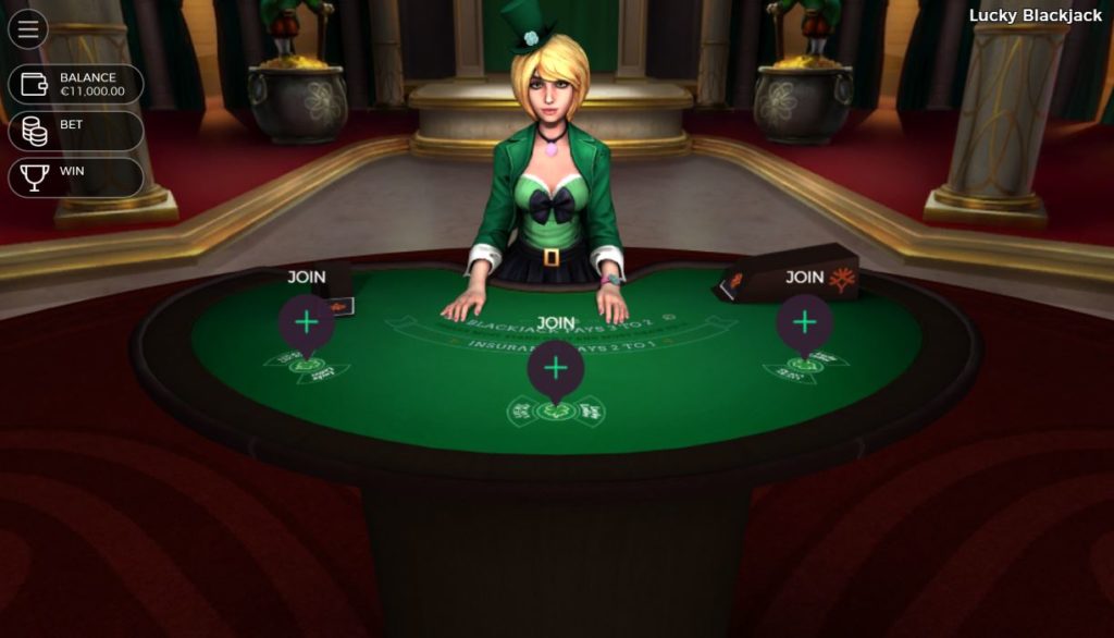 Lucky Blackjack tisch