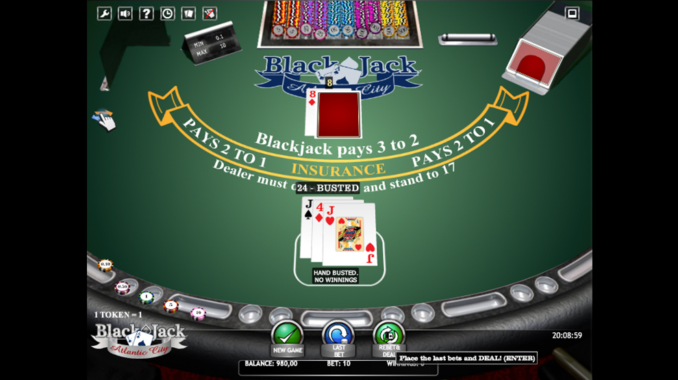 Blackjack Atlantic City kostenlos spielen 3